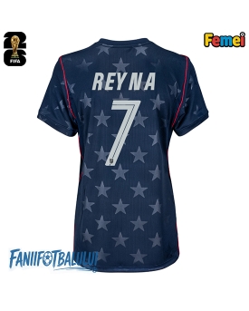 Statele Unite Giovanni Reyna #7 Echipament de Fotbal Replică Mondial 2026 Femei Deplasare Statele Unite Giovanni Reyna #7 Echipament de Fotbal Replică Mondial 2026 Femei Deplasare
